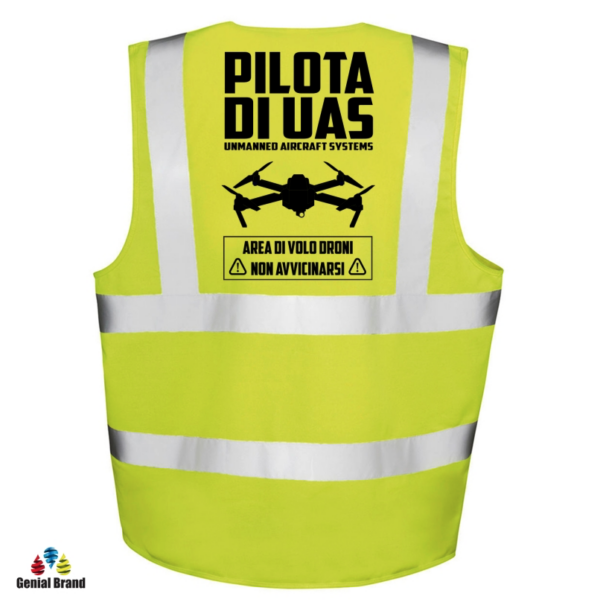 Gilet drone tasche e taschino